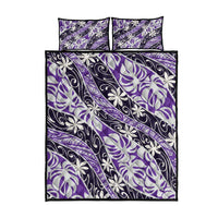 Vareau Tahiti Tiare Monstera Quilt Bed Set Polynesian Pattern Curve Style LT01 - Polynesian Pride