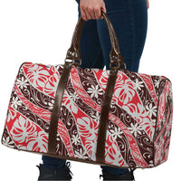 Uteute Tahiti Tiare Monstera Travel Bag Polynesian Pattern Curve Style LT01 - Polynesian Pride