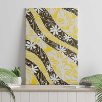 Rearea Tahiti Tiare Monstera Canvas Wall Art Polynesian Pattern Curve Style LT01 - Polynesian Pride