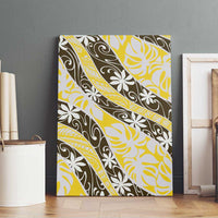Rearea Tahiti Tiare Monstera Canvas Wall Art Polynesian Pattern Curve Style LT01 - Polynesian Pride