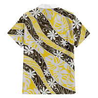 Rearea Tahiti Tiare Monstera Family Matching Tank Maxi Dress and Hawaiian Shirt Polynesian Pattern Curve Style LT01 - Polynesian Pride
