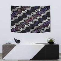Personalised Taniko Aotearoa Mix Paua Shell Tapestry Niho Taniwha Lilac Glitter