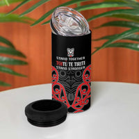 Toitu Te Tiriti 1840 Aotearoa 4 in 1 Can Cooler Tumbler Stand Together Stand Stronger LT01 - Polynesian Pride