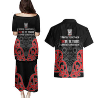 Toitu Te Tiriti 1840 Aotearoa Couples Matching Puletasi and Hawaiian Shirt Stand Together Stand Stronger LT01 - Polynesian Pride