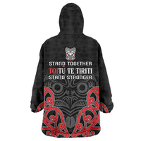 Toitu Te Tiriti 1840 Aotearoa Wearable Blanket Hoodie Stand Together Stand Stronger LT01 - Polynesian Pride