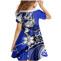 Polynesian Valentine Family Matching Mermaid Dress and Hawaiian Shirt Couple Floral Unique Blue Version LT01 - Polynesian Pride