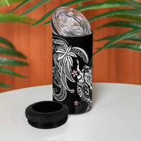 Polynesian Mermaid Plumeria Tribal Tattoo 4 in 1 Can Cooler Tumbler LT01 - Polynesian Pride