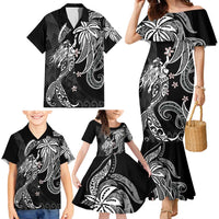 Polynesian Mermaid Plumeria Tribal Tattoo Family Matching Mermaid Dress and Hawaiian Shirt LT01 - Polynesian Pride