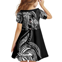 Polynesian Mermaid Plumeria Tribal Tattoo Family Matching Off Shoulder Maxi Dress and Hawaiian Shirt LT01 - Polynesian Pride