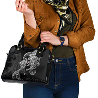 Polynesian Mermaid Plumeria Tribal Tattoo Shoulder Handbag