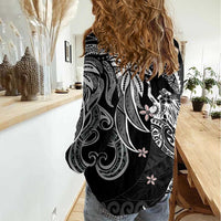 Polynesian Mermaid Plumeria Tribal Tattoo Women Casual Shirt LT01 - Polynesian Pride