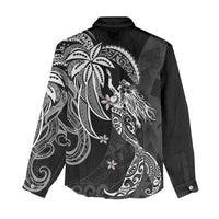 Polynesian Mermaid Plumeria Tribal Tattoo Women Casual Shirt LT01 - Polynesian Pride