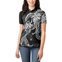 Polynesian Mermaid Plumeria Tribal Tattoo Women Polo Shirt LT01 - Polynesian Pride