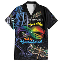 Personalised Polynesian Memorial Family Matching Off Shoulder Maxi Dress and Hawaiian Shirt As Long As I Breathe You'll Be Remembered LT01 Dad's Shirt - Short Sleeve Colorful - Polynesian Pride