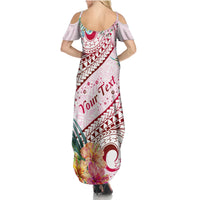 Pasifika Festival Family Matching Summer Maxi Dress and Hawaiian Shirt Tribal Pattern Tropical Style LT01 - Polynesian Pride
