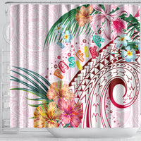 Pasifika Festival Shower Curtain Tribal Pattern Tropical Style