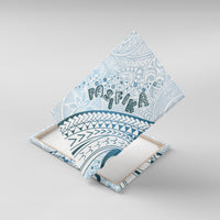 Pasifika Festival Canvas Wall Art Tribal Pattern Blue Version