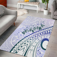 Pasifika Festival Area Rug Tribal Pattern Violet Version