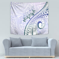 Pasifika Festival Tapestry Tribal Pattern Violet Version
