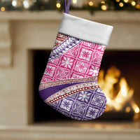 Hawaiian Quilt Pattern Christmas Stocking Sweet Color Mixed - Polynesian Pride