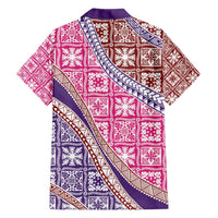 Hawaiian Quilt Pattern Family Matching Summer Maxi Dress and Hawaiian Shirt Sweet Color Mixed LT01 - Polynesian Pride