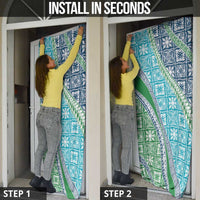 Hawaiian Quilt Pattern Door Cover Fresh Color Mixed - Polynesian Pride