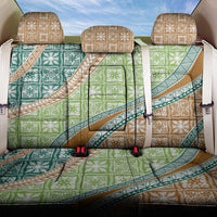 Hawaiian Quilt Pattern Back Car Seat Cover Green Chestnut Color Mixed - Polynesian Pride
