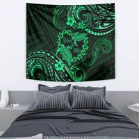 Polynesian Turtle Valentine Tapestry You And Me Green Hibiscus Heart LT01 - Polynesian Pride