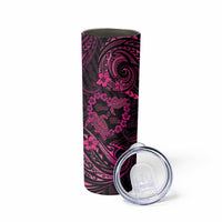 Polynesian Turtle Valentine Skinny Tumbler You And Me Pink Hibiscus Heart LT01 - Polynesian Pride