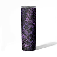 Polynesian Turtle Valentine Skinny Tumbler You And Me Purple Hibiscus Heart LT01 - Polynesian Pride