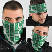 Hawaii Japanese Culture Green Neck Gaiter Spring Cranes Aloha Pattern