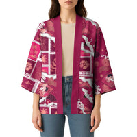 Hawaii Japanese Culture Pink Kimono Spring Cranes Aloha Pattern
