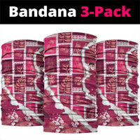 Hawaii Japanese Culture Pink Neck Gaiter Spring Cranes Aloha Pattern