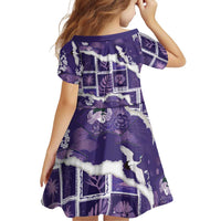 Hawaii Japanese Culture Purple Family Matching Tank Maxi Dress and Hawaiian Shirt Spring Cranes Aloha Pattern LT01 - Polynesian Pride