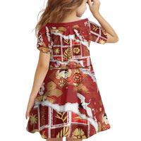 Hawaii Japanese Culture Red Family Matching Mermaid Dress and Hawaiian Shirt Spring Cranes Aloha Pattern LT01 - Polynesian Pride