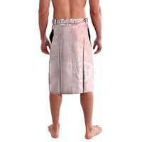 Polynesian Tiare Monstera Soft Pink Lavalava Liquid Style - Polynesian Pride
