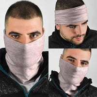 Polynesian Tiare Monstera Soft Pink Neck Gaiter Liquid Style - Polynesian Pride