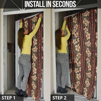 Hawaii Hibiscus Door Cover Retro Style - Polynesian Pride