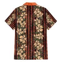 Hawaii Hibiscus Family Matching Off The Shoulder Long Sleeve Dress and Hawaiian Shirt Retro Style LT01 - Polynesian Pride