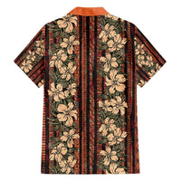 Hawaii Hibiscus Family Matching Off Shoulder Short Dress and Hawaiian Shirt Retro Style LT01 - Polynesian Pride