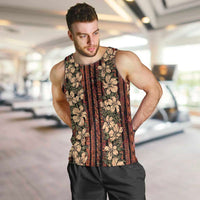 Hawaii Hibiscus Men Tank Top Retro Style - Polynesian Pride