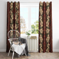 Hawaii Hibiscus Window Curtain Retro Style - Polynesian Pride
