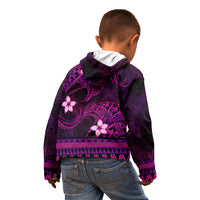 FSM Chuuk State Kid Hoodie Tribal Pattern Pink Version LT01 - Polynesian Pride