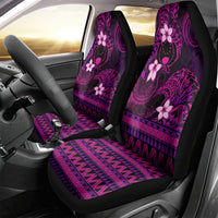 FSM Pohnpei State Car Seat Cover Tribal Pattern Pink Version LT01 - Polynesian Pride