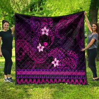 FSM Pohnpei State Quilt Tribal Pattern Pink Version LT01 - Polynesian Pride