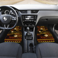 FSM Chuuk State Car Mats Tribal Pattern Gold Version LT01 - Polynesian Pride