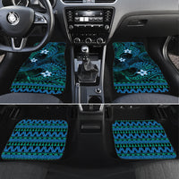 FSM Pohnpei State Car Mats Tribal Pattern Ocean Version