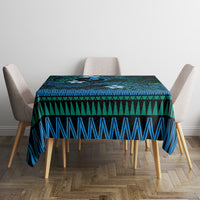 FSM Yap State Tablecloth Tribal Pattern Ocean Version