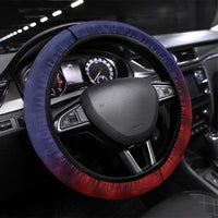 Northern Mariana Islands 4th of July Steering Wheel Cover Plumeria USA Eagle