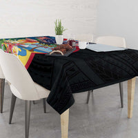 Guam Fourth of July Tablecloth Tropical Flowers